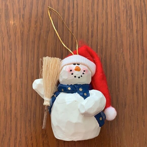 2 Snowman Christmas tree ornaments - Picture 2 of 5